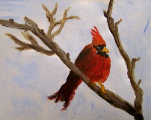 Art Lesson Red Bird 1