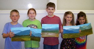 Art Camp Week 1 Mountain with Meadow