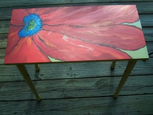 Furniture-Red Flower