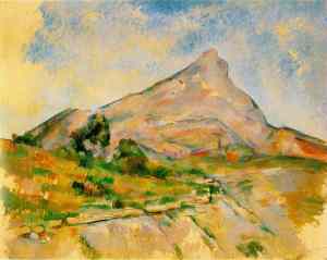 Le Mont Sainte-Victoire c. 1897-98; Oil on canvas