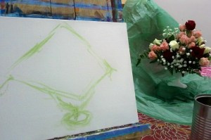 Step 1- Lay in a shape