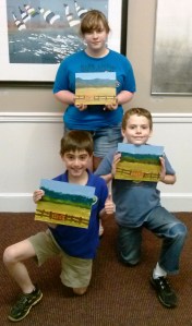 Kids paint fence and gate landscape