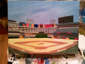Rangers Ballpark about 60% finished