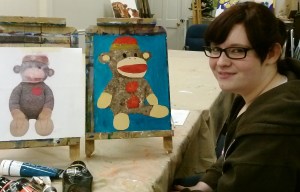 Art Class Logan with Sock Monkey