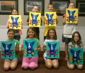 Art Camp Rodriguez Blue Dog Aug