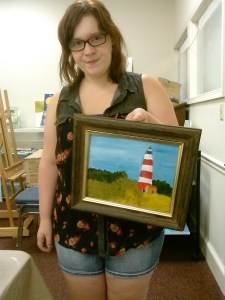 Logan with the Lighthouse