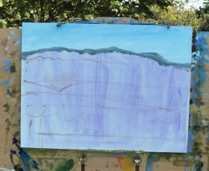 Sky and Distant Mountains