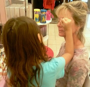 Doing Grandma's make-up