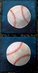 Baseball Teal background small