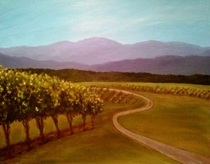Virginia Vineyard Along the Road