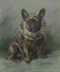 French Bulldog in Collar Persis Kirmse (British, 1884-1955)
