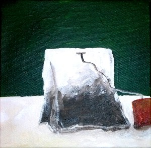 Tea Bag on Green