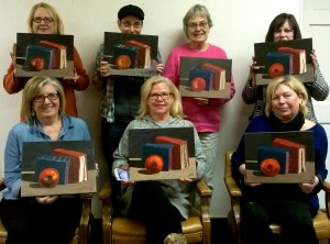 Paint Party Books and Apple