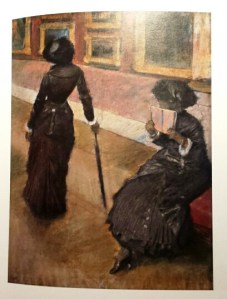 Degas, Mary Cassatt at the Louvre: The Paintings Gallery, 1885, private collection.
