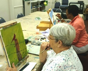 Pat and Jean Painting