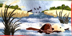 Water Dogs with Stick