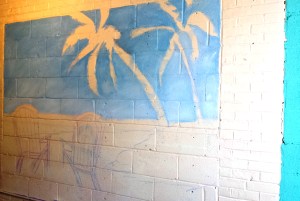 Mural with Sky laid in