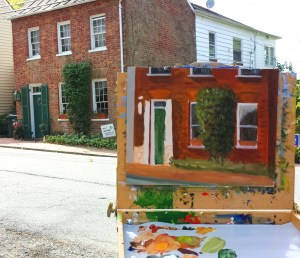 A study in brick on location in Waterford, VA