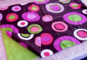 Step 1- Cut fleece to size