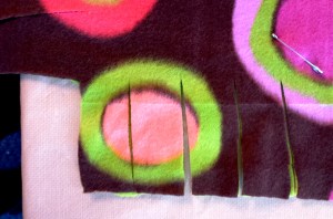 Step 3 - Cut fringe.