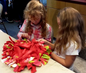 Step 4 - Tie knots all the way around