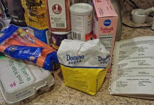 Ingredients for Carrot Cake