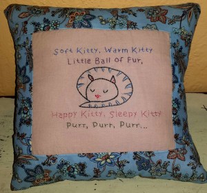 Another Soft Kitty pillow