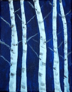Demo Birch Painting