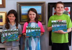 Kids Paint Bluebells