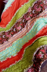 Rag Quilt - Orange 2