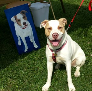 Harry with his portrait