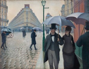 Gustave Caillebotte, Paris Street, Rainy Day, 1877, oil on canvas, The Art Institute of Chicago