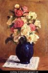 Gauguin Boquet-Of-Peonies-On-A-Musical-Score
