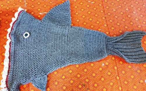 crochet-shark