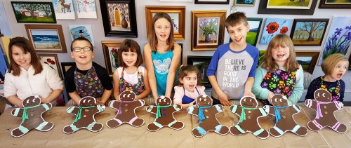 Gingerbread Men with kids