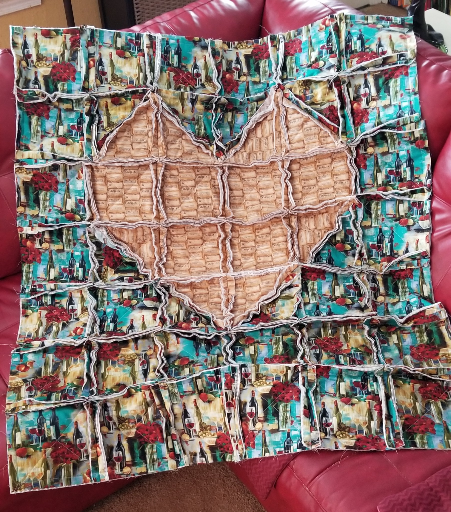 rag quilt heart