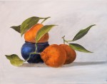 Oranges with Blue Bowl