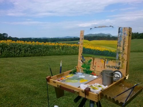 Plein Air Sunflowers